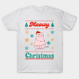 Meowy Christmas T-Shirt